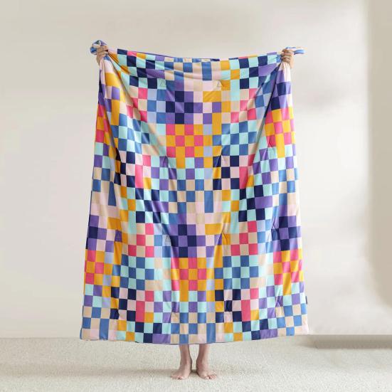 Flannel Kente Blanket African Tribal Ethnic Print Throw Blanket Geometric Colorful Cozy Blanket for Men Women Kids Home Couch Bed Decor