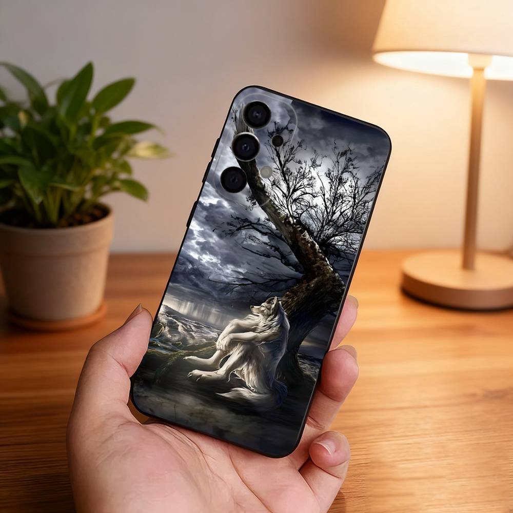 

Alpha Sigma Wolf Cool Phone Case For Samsung S26,S25,S24,S21,S22,S23,S30,Ultra,S20,Plus,Fe,Lite,5G Black Cover Samsung S21 s305G