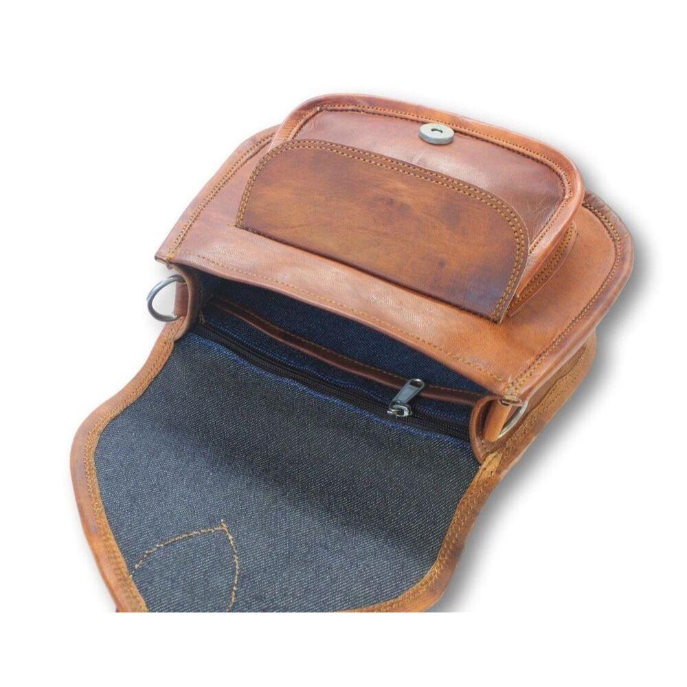 Vintage Hobo Leather Messenger Royal Handmade Genuine Bag For Women