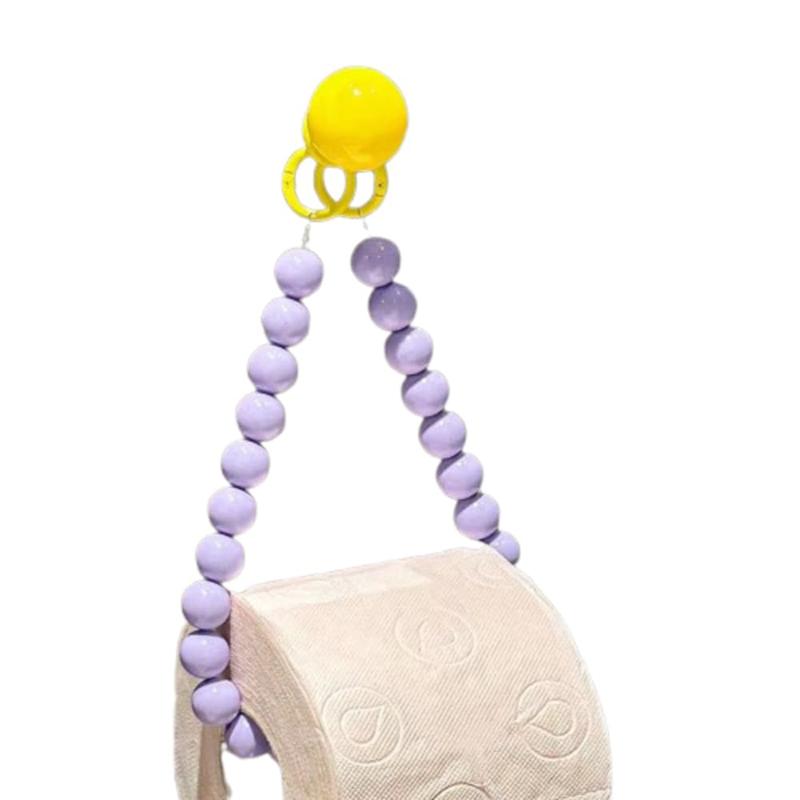 

Paper Towel Holder Self-Adhesive Paper Towel Rack Under Cabinet Wall Mounted Paper Towel Roll Holder For Kitchen фиолетовый