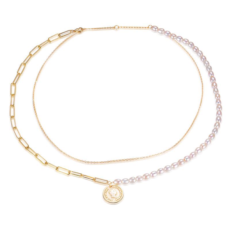 Fashionable Freshwater Pearl Necklace for Women - S925 Sterling Silver Queen Collarbone Chain, Hot Ins Style Jewelry. S925 Silver