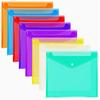 Plastic Envelopes (Pack of 8) - 8 Colors, A4 Size, Poly File Folder with Snap Closure for Home Office School Organization (12.9 x 9.25 inches)