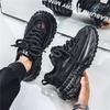 Men's Spring Shoes Tire Sole Mesh Height-enhancing Dad Shoes Summer Versatile Casual Sports Shoes