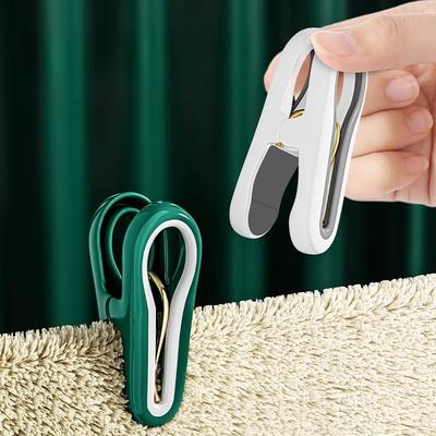 12pcs Clothes Pins Plastic Laundry Hanging Pegs Clips Household Food Clip Socks Underwear Rack Holder