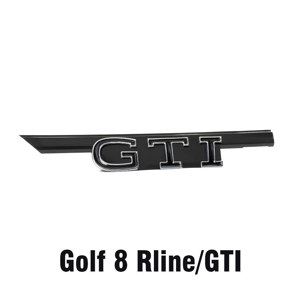 Golf 3 4 MK3 MK4 2026 Hot For VW VOLKSWAGEN 1pc Black/Red 3D ABS GTI Letter Front Grille Emblem Replacement Style Suit For VW Go
