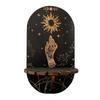 Crystal Shelf Display Wall Stand Wooden Holderrack Base Floating Shelves Decorative Style Bohemian Hanging Stand Decoration