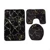 3 Pack Toilet Seat Cushion Sets Decorations Non-slip Breathable Water-absorbent Washable Bath Mat