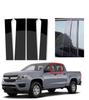 4PCS Gloss Black Pillar Posts Fit For Chevrolet Colorado Crew Cab 2015- 2022 Window Door Trim Stickers Covers