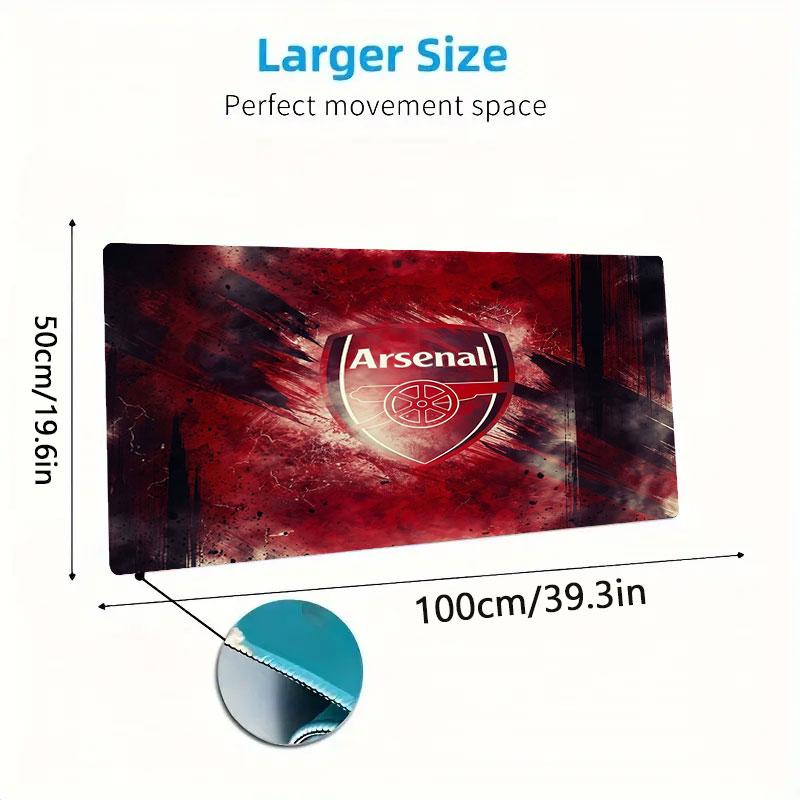 Arsenal F Large Size Mouse Pad Large Gaming Table Cushion Non-slip Laptop Tablet Big Mousepad XXL Mat Mini PC Playmat With Lock Edge