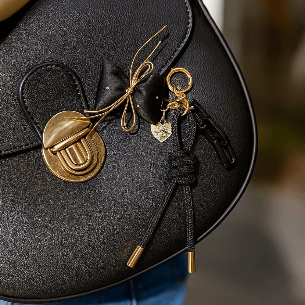 Bag Charm Braided Rope Bag Pendant Korean Bow Tassel Keyring Star Keychain Friends Birthday Gifts