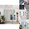 Stylish Blackout And Tulle Drapes With Hollowed Out Star Design For Living Room Decor