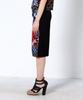Greedius Tile Print Midi Skirt
