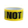 Large Roll Warning Tape - Black Text on Yellow Background, 4.8CM Wide, 25M Long