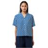 Lacoste Womens/Ladies Geometric Short-Sleeved Shirt
