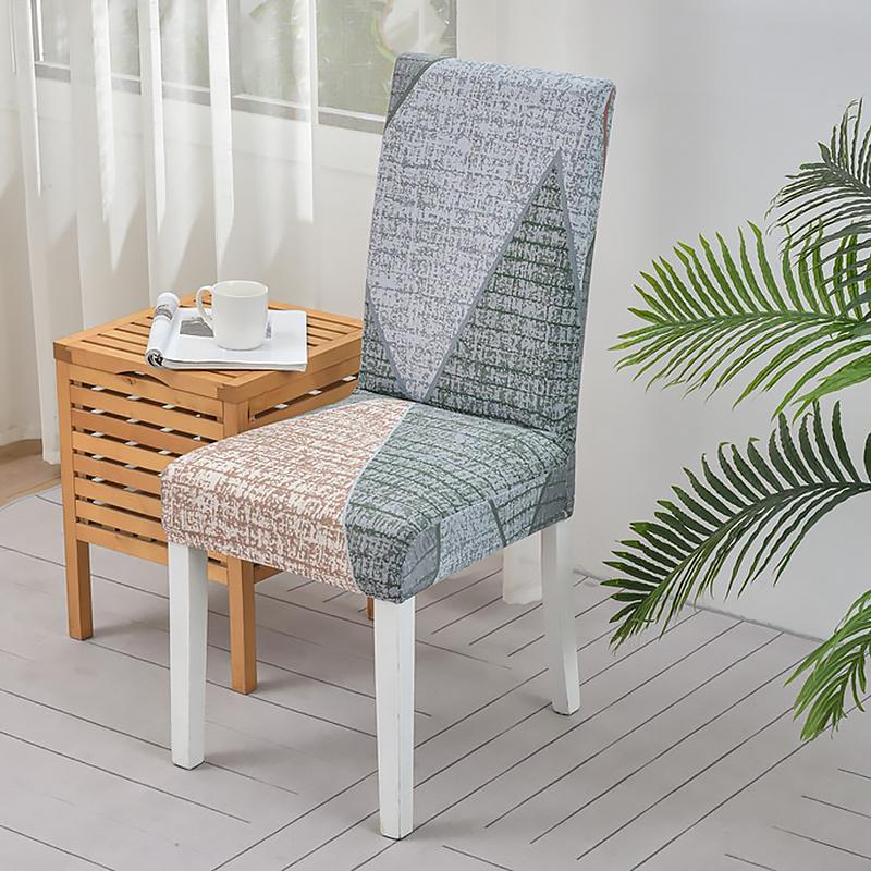 Dining Room Chair Covers Set, Stretch Printed Parsons Chair Slipcovers Spandex Removable Washable Kitchen Chair Protector Cover for Dining Room, Hotel