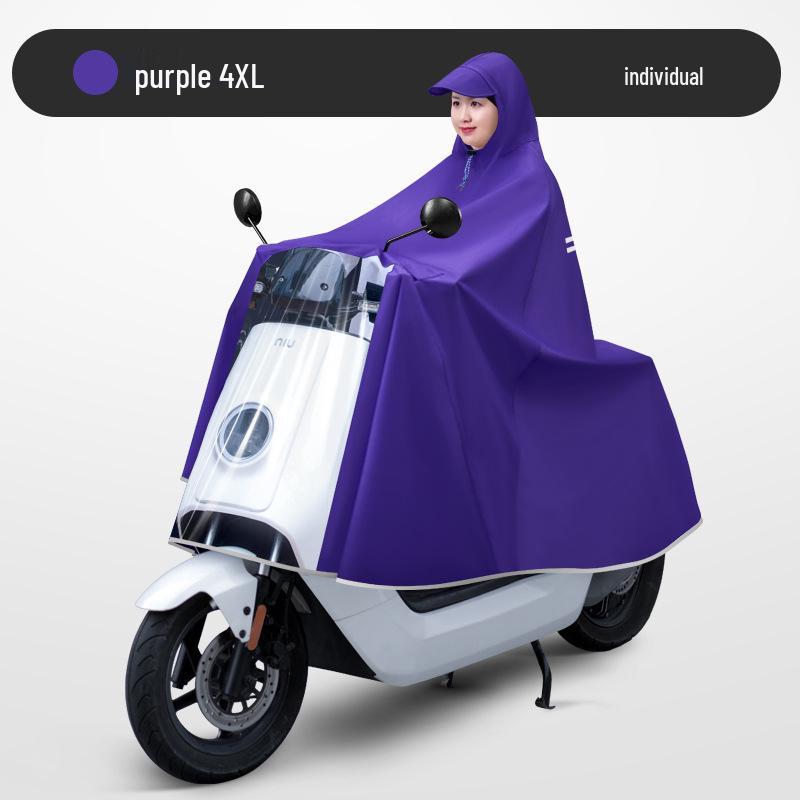 Unisex Electric Car Raincoat: Long, Full-Body, Extra Thick, Waterproof Poncho for Motorcycle Use