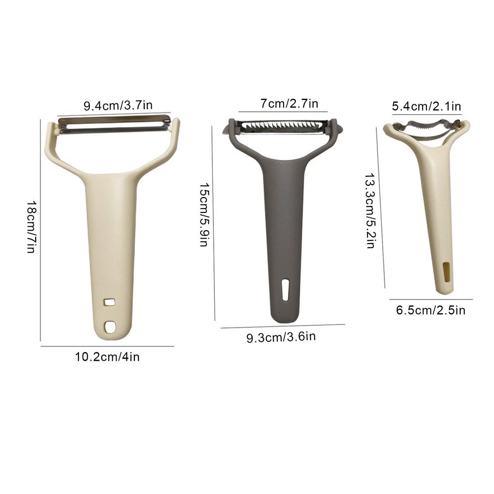 

Fruit Peelers For Kitchen Stainless Steel Vegetable Peelers Multifunctional Slicer Non-Slip Handle Household Accessories For светло-желтого