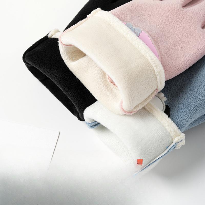 Gants pour enfants Automne et Hiver Garçons et Filles Étudiants Ajouter Velours Chaud Coupe-vent Froid Extérieur Cyclisme Hiver Gants pour enfants