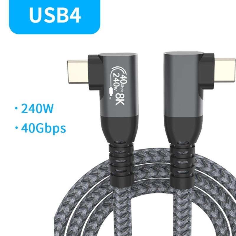 Speed USB 4 Cable for Thunderbolt3/4 Device,240W Power Delivery,40Gbps,8K Display Connectivities USB C To USB C Cord
