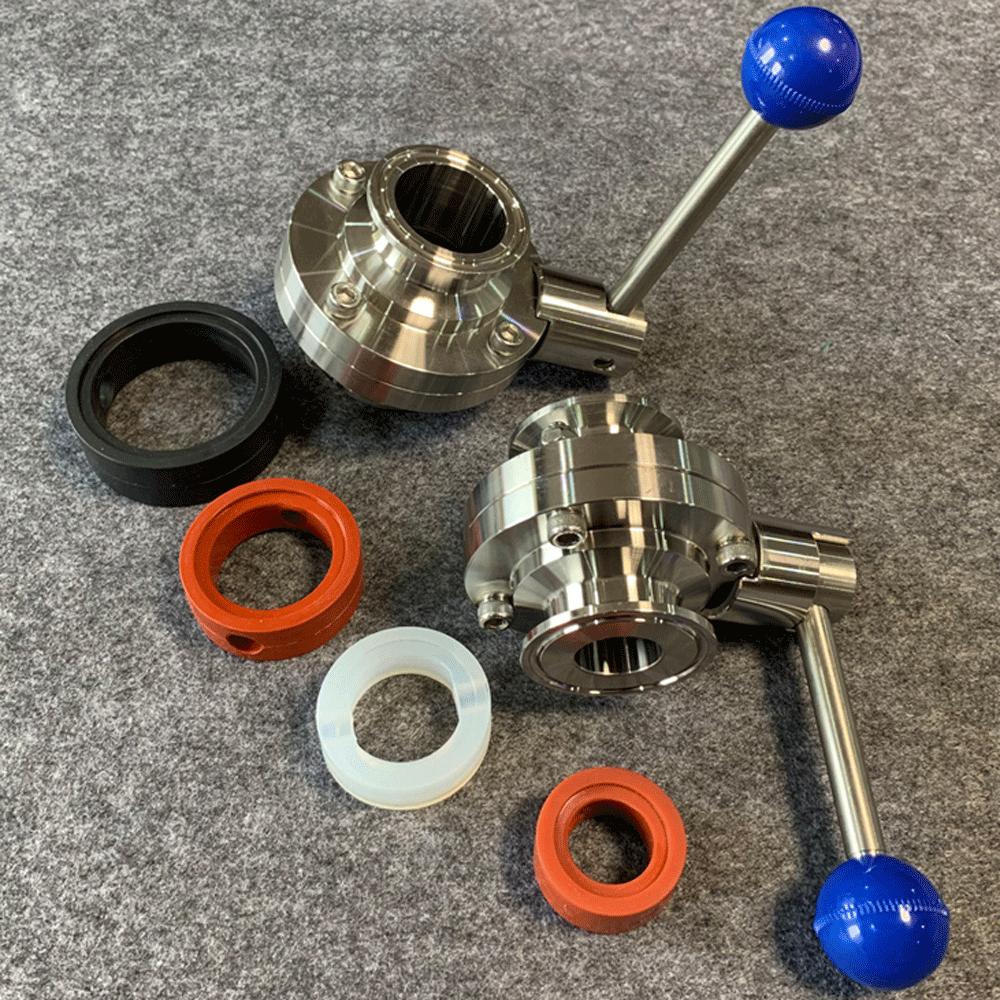 38 51 63 76 102mm EPDM Slicone Santiary Seal Gasket Replacement For 1.5" 2" 2.5" 3" 4" Tri Clamp Butterfly Valve Homebrew