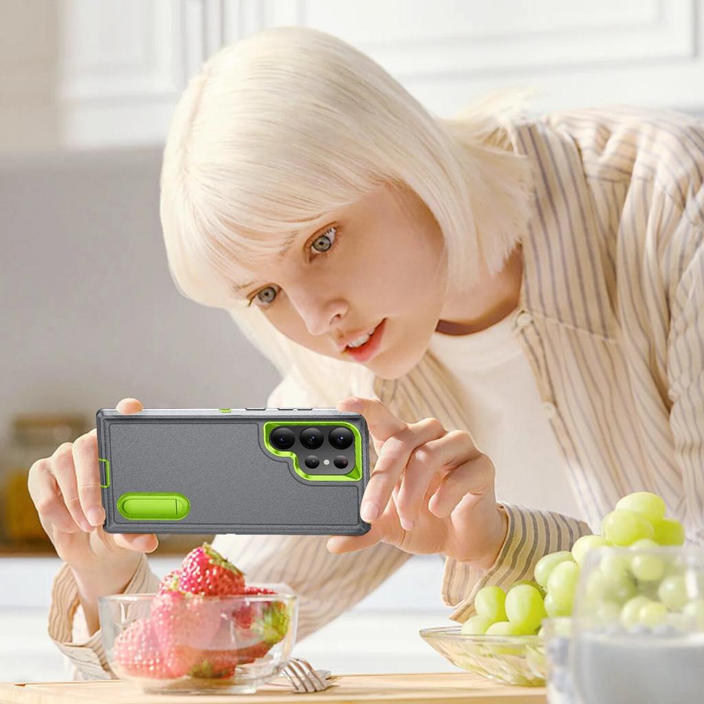 Torba przeciwkurzowa z podpórką do Samsung Galaxy S24 Ultra S22 Plus S23 5G S 23 22 24 ochrona przed upadkiem obudowa telefonu komórkowego