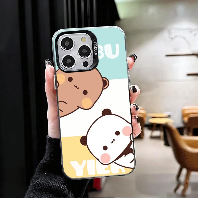Bubu Dudu Cartoon Cute Soft Phone Case for iPhone 15 16 17 Pro Max 17Air 16E 14 Plus 13 12 Mini Shockproof Cover Back Shell