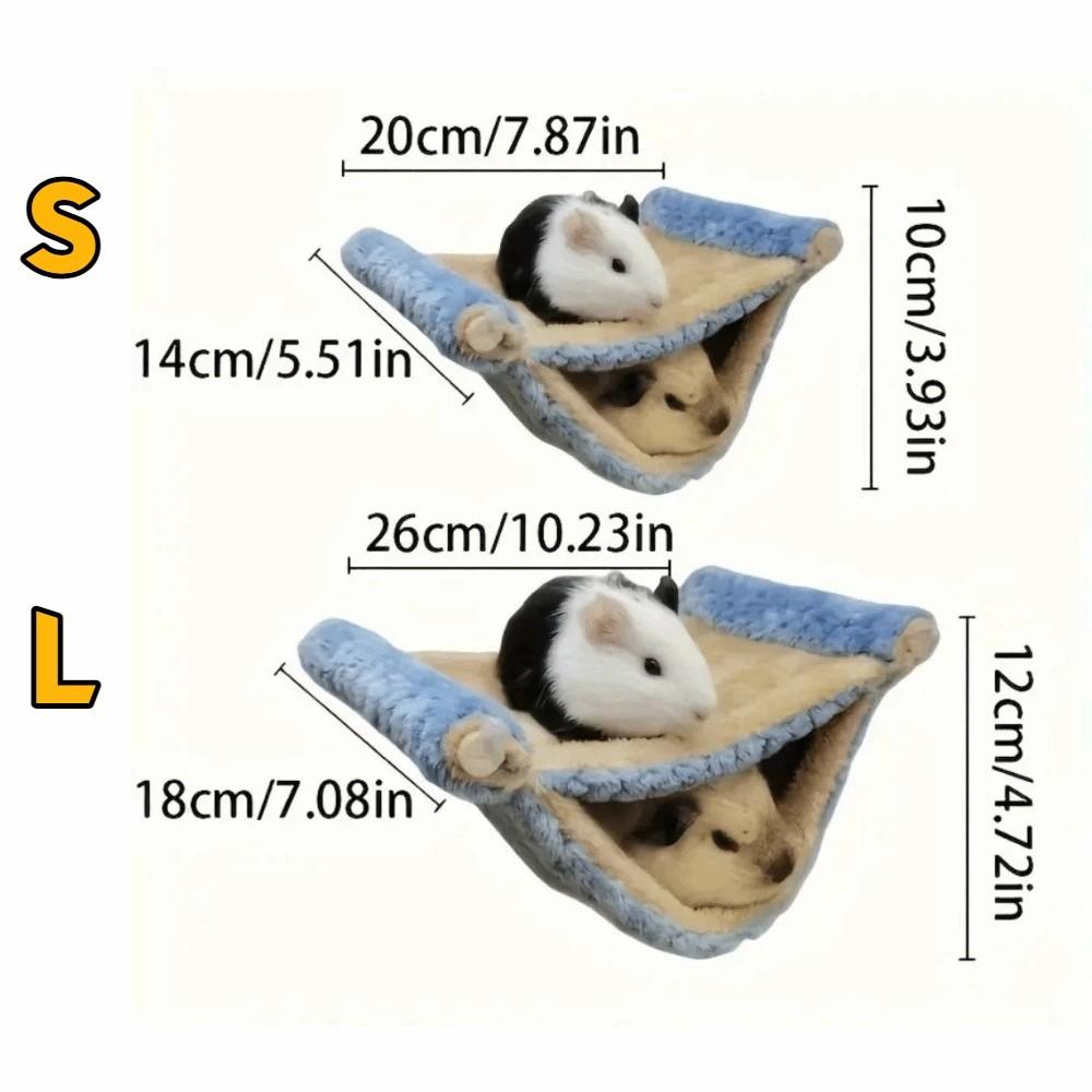 Double-layer Pet Hammock Warm Jumping Platform Pet Sleeping Bag Suspended Hammock  Small Animal