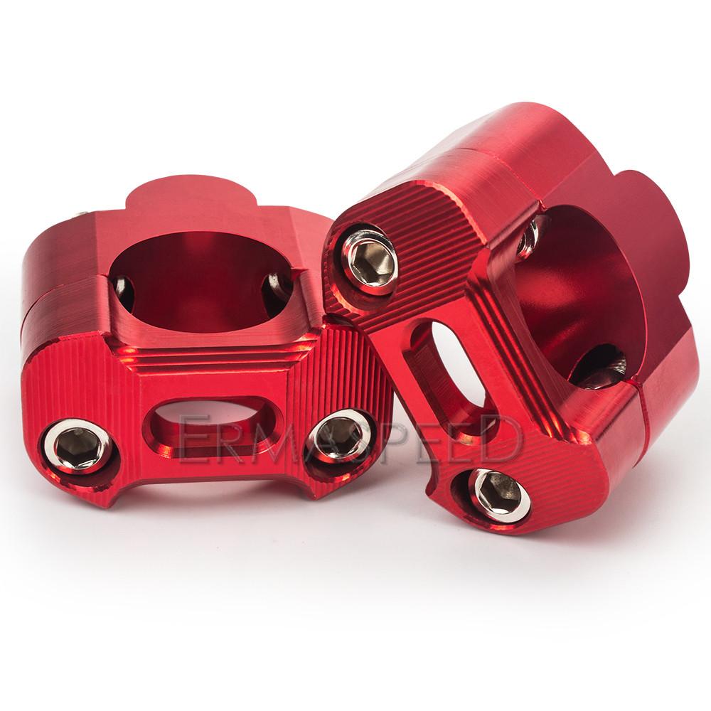 Motorcycle Handlebar Riser Mount Clamp 28mm 1 1/8" Universal Handlebar Fat Bar Risers Mount Clamp Fit for Dirt Bike