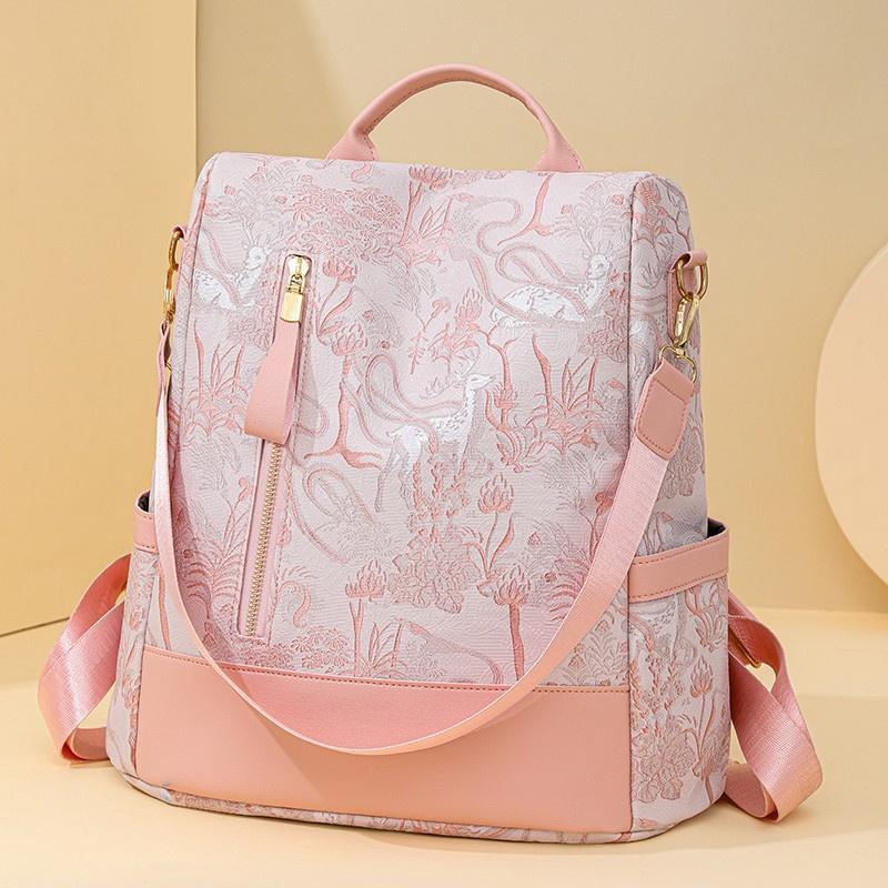 High-end Ladies' Backpack Large Capacity Women's Shoulder Bag Casual Simple Multi-functional Travel Backpack CLE