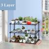 3/4/5vrstvý kovaný železný vícevrstvý stojan na rostliny Sukulentní police Stojan Balkon Jednoduchá zahradní police na květináče