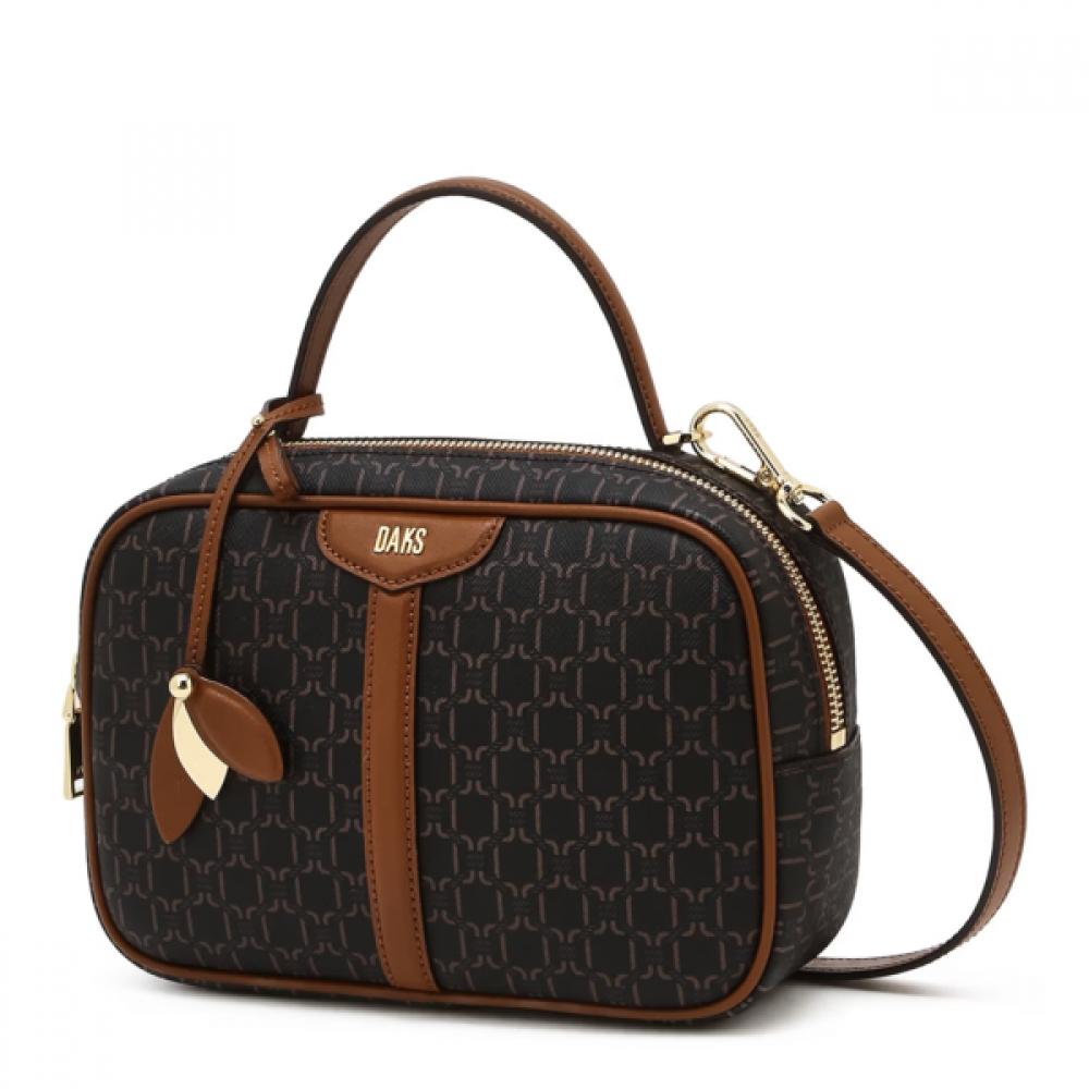 

Daks Brown Barnet Dd Pattern Leather Crossbody Bag Single option