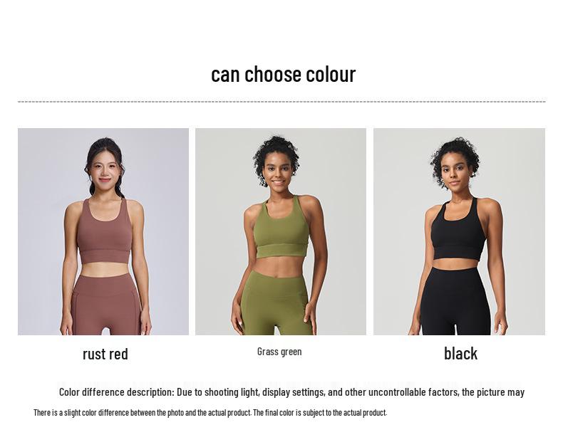 2025 High Support Lycra Sports Bra with Removable Pads and Cross Back Design for Yoga Fitness