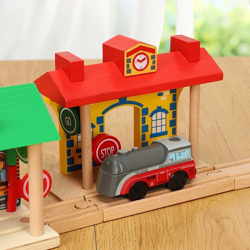 Top-Grade All First-Class Kinds Superior-Grade Wooden First-Class Railway High-Standard Train Premium-Quality Track Superior-Grade Accessories Space