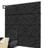 12Pcs Soundproof Wall Panel Self-Adhesive Sound Absorbing High Density Thick Acoustic Foam Panel Noise Reduction Wall Decoration Tile