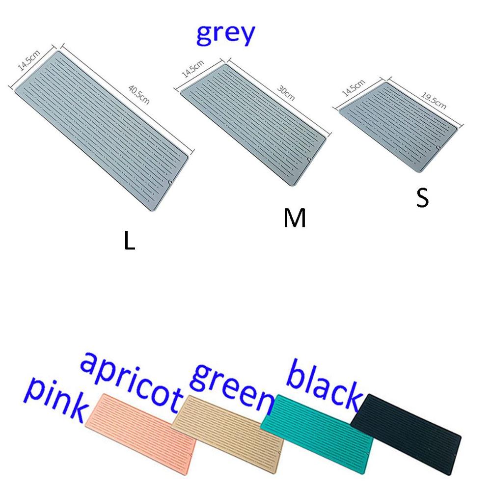3 Sizes for Counter Draining Durable Heat Resistant Dish Mat Place Mat Cushion Pad Drying Pad