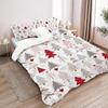 Christmas Pine Tree Snowflakes 3d Printed Duvet Cover set Christmas Style Bedding Set Soft Comfortable Quilt Cover Pillowcases
