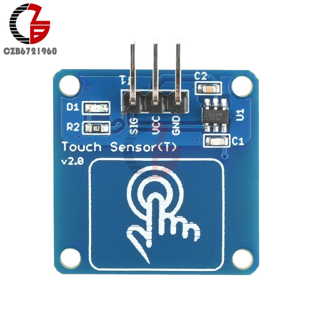 DC 2-5.5V 1 Channel Touch Sensor Switch Module TTP223B Digital Capacitive Touch Module Gold-plated Point Action Latch Type