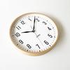 KATOMOKU plywood clock 19 Natural wall clock with continuous second hand km-111NA 304mm (quartz clock)