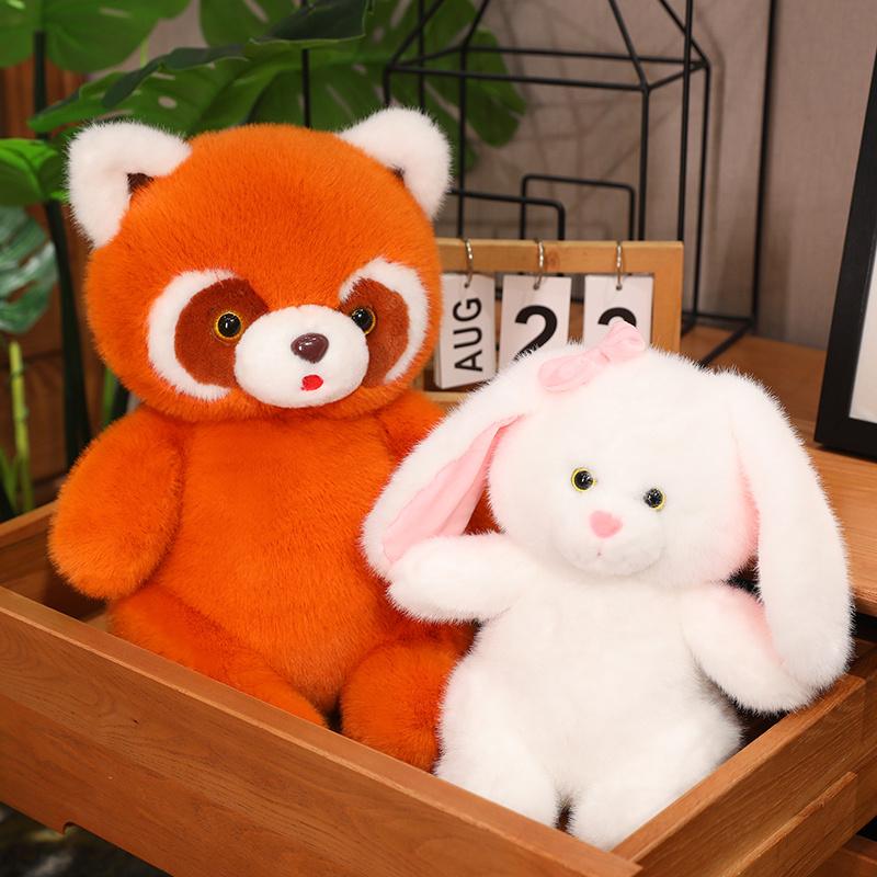 Plush Stuffed Toy Doll Custom Baby Hugging Soft Animal Kawaii Fox Koala Panda Bunny Toys Plush Animal