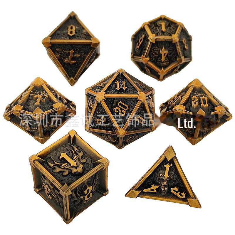 Набор металлических кубиков D6 Cthulhu для COC, DND и TRPG
