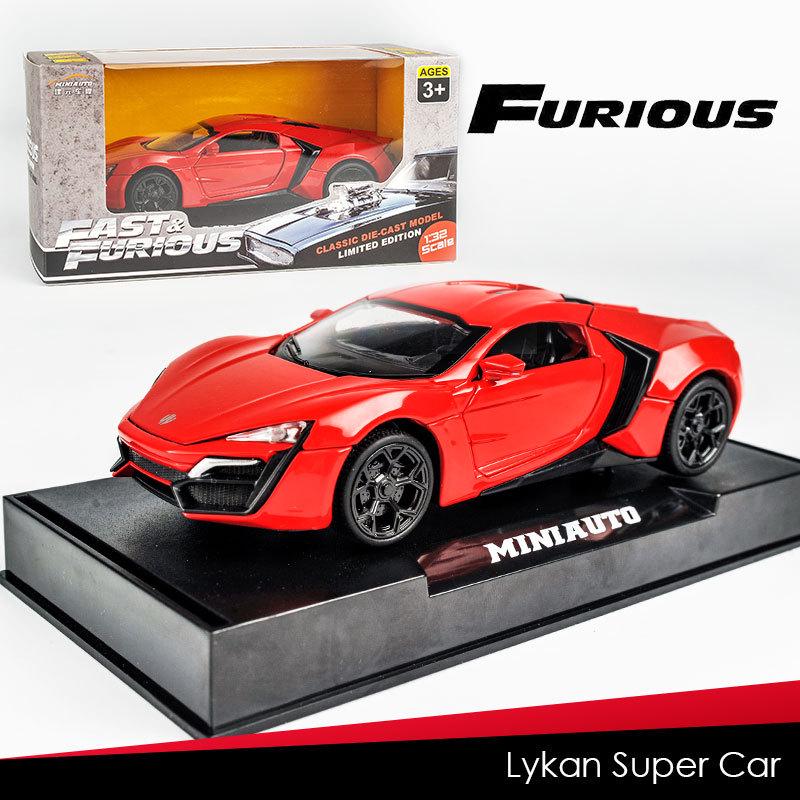 

Форсаж 1:32 Lycan Dodge Sports Car Инерционная Игрушечная Модель