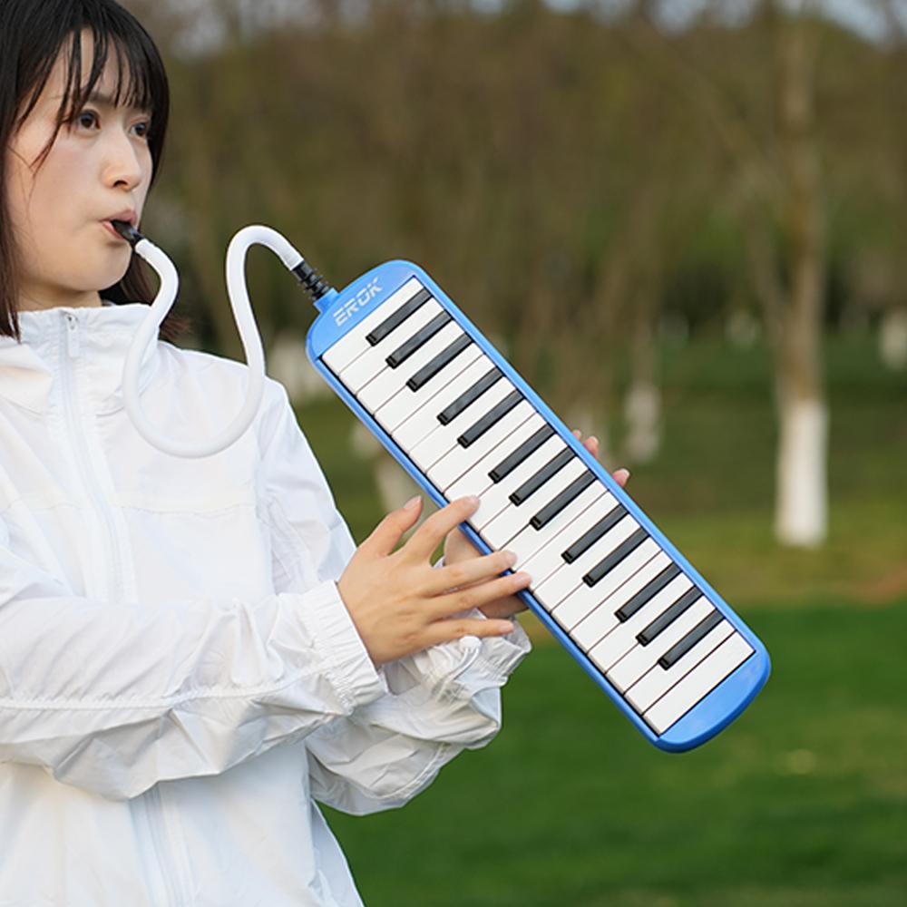 32 Keys Melodica Mini Piano Keyboard Musical Instrument Mouth Organ Children Gift With Portable Bag Mouthpiece Accessories