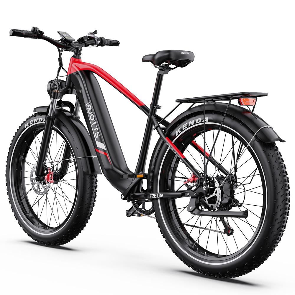 Elektrische Fiets Duotts F26 Lite 26" Dikke Banden 750W Motor Volwassen Elektrische Fiets 48V 18AH Dubbele Schijfremmen Maximale Belasting 150Kg