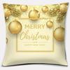 Gold Christmas Decoration Series Pillow Gift Home Office   Bedroom Sofa Car Cushion Cover