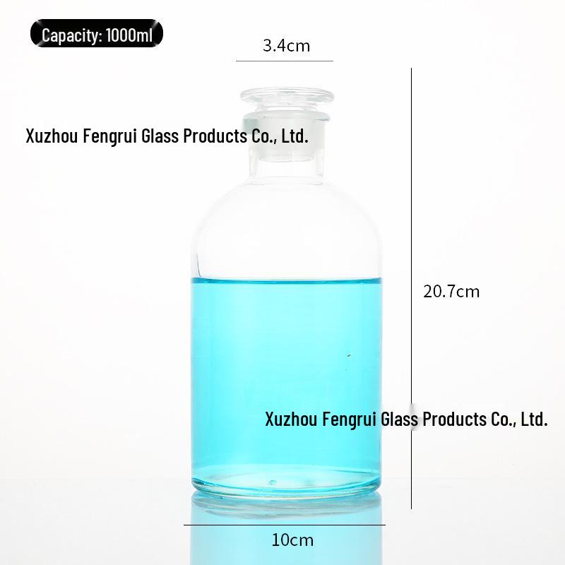 Frosted Glass Reagent Bottle - Wide-Mouth, Narrow-Mouth, or Light-Proof Options