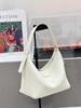 TC Top layer cowhide lazy tote bag, hand-held shoulder bag, new high-end and niche genuine leather single-shoulder crossbody bag for women