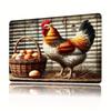 Vintage Tin Sign 8x12 Wall Decor Egg Kitchen Art Gift Bar Retro