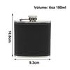 Mode 6oz Taschenflasche Auslaufsicher Lederbezogen Trinkwasserflasche Mini Tragbar Weinkelch Outdoor