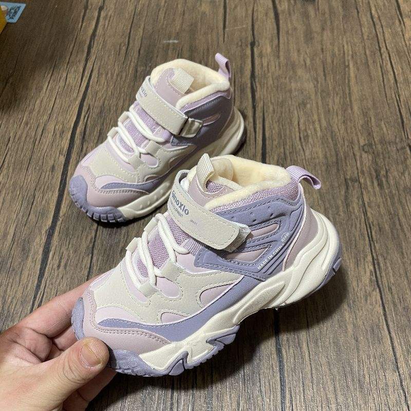 

Baby functional shoes cotton shoes boys and girls winter toddler shoes velvet two cotton middle school students non-slip waterproof sports shoes Foot length + 1cm is equal to the inner length