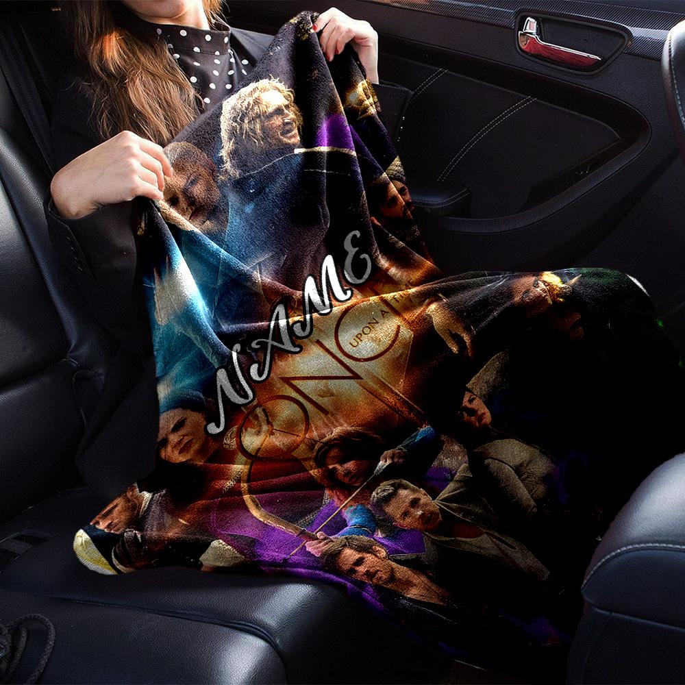 Fantasy Characters Enchanted Forest Magic Light Four Seasons Blanket Customized With Your Name Lightweight And Warm Perfect Gift For Home Office
